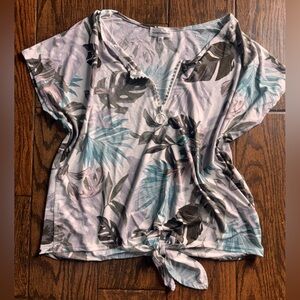 Tropical Print Women Swim Coverup